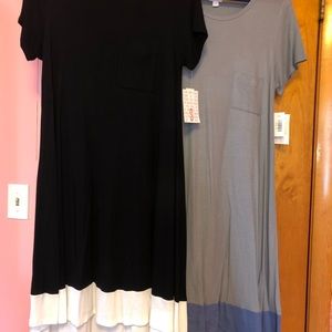 2 New Carlys! Come as set no split up black and white, Spring dress